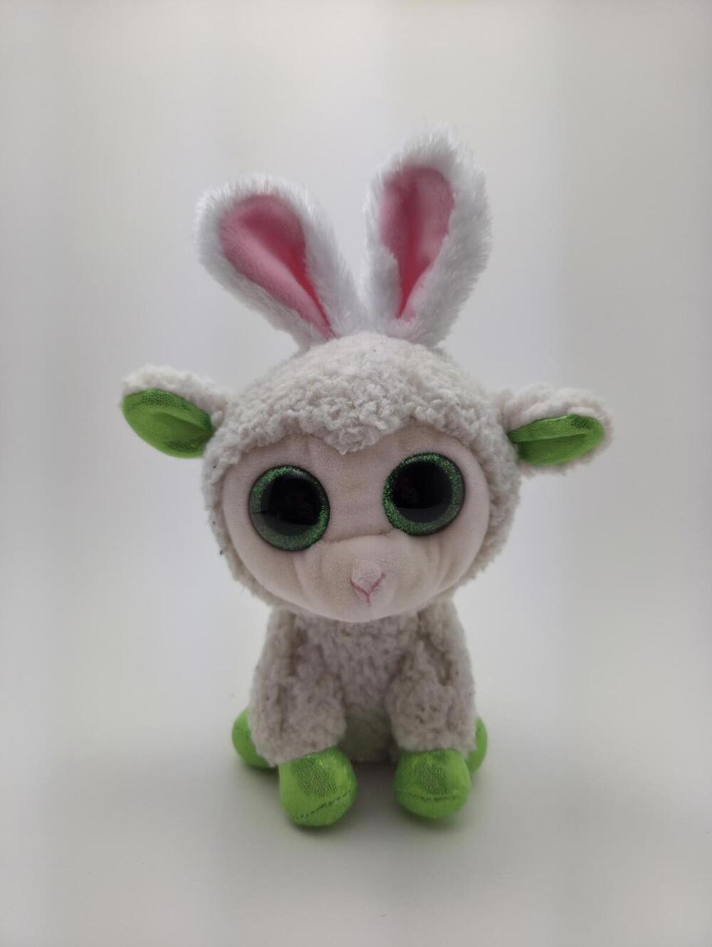 Ty Beanie Boo “Mary” the Easter Lamb with Bunny Ears - No Hang Tag! (6 inch)